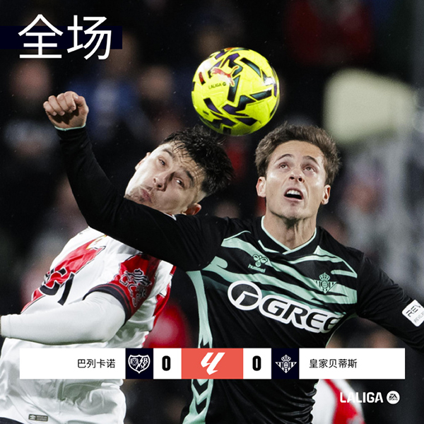 2025-12-16 西甲第16轮：巴列卡诺0-0皇家贝蒂斯，帕拉松中柱，双方互交白卷